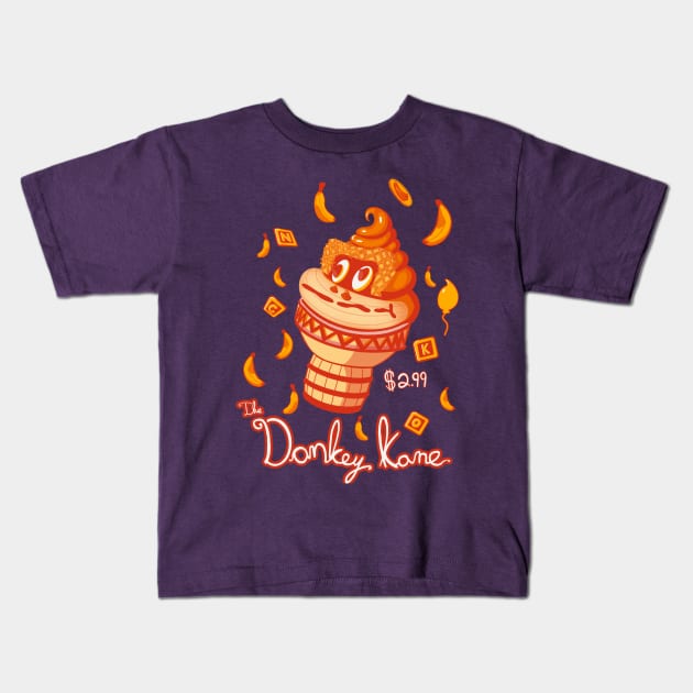 Donkey Kone Kids T-Shirt by SpennyEcks